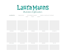 Tablet Screenshot of lauramanns.com